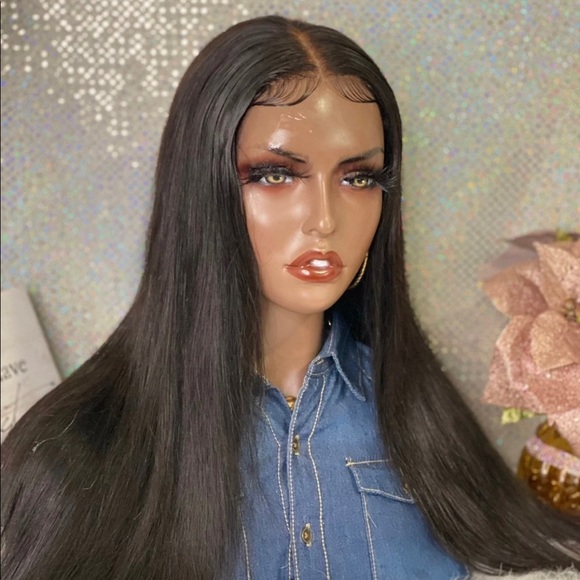 🌹 New 26” Beautiful Natalia 4X5 Closure💯 Brazilian Human Hair Customized Wig🌹 - Picture 6 of 11